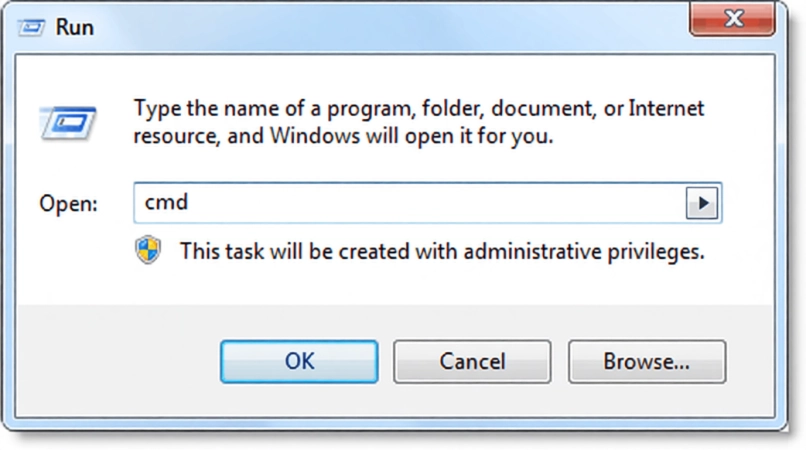 Using Command Prompt (cmd)