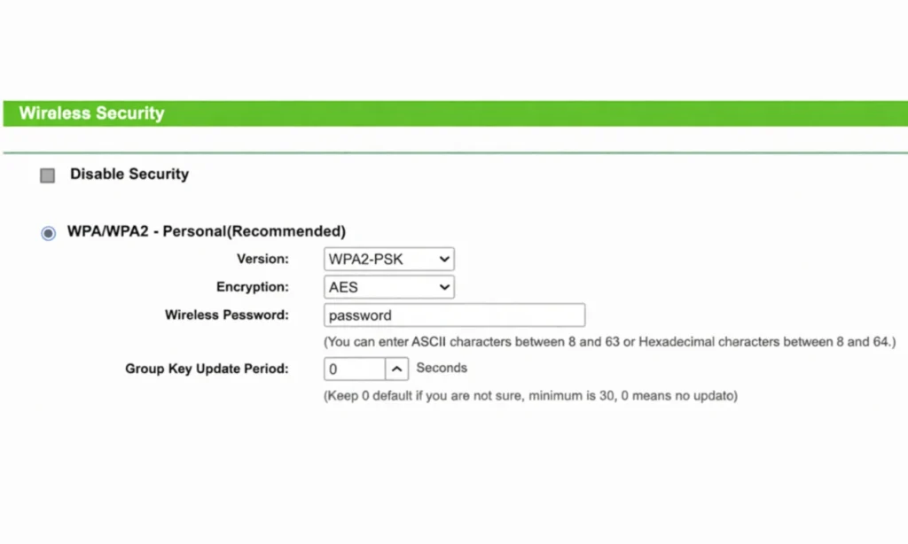 Change Wi-Fi Password