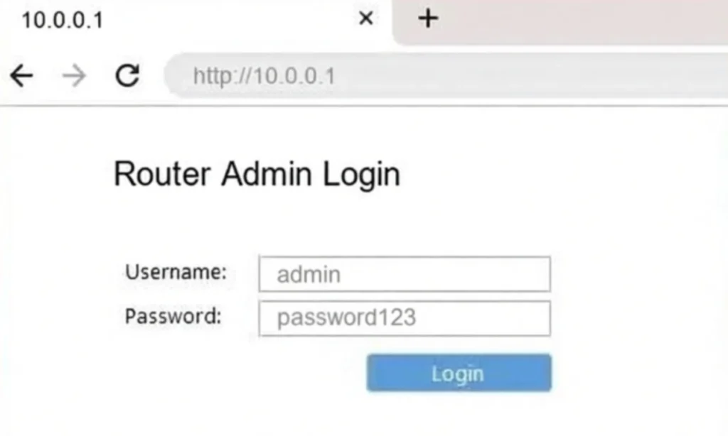 username and password
